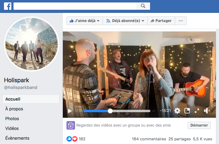 HOLISPARK in vollem Facebook Live